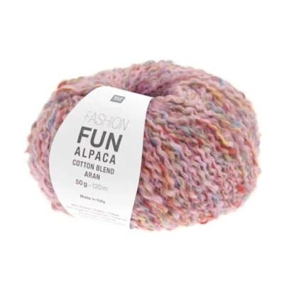 Image of Fashion Fun Alpaca Cotton Blend Alp and Knitting Yarn Aran Rico Design