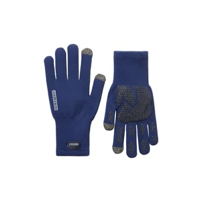 Image of SEALSKINZ Anmer Waterproof All Weather Ultra Grip Merino Lined Glove Touch Screen Compatible Outdoor &amp; Urban Activities, Royal Blue
