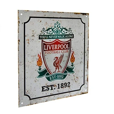 Image of Liverpool Retro Logo Sign Multi Colour