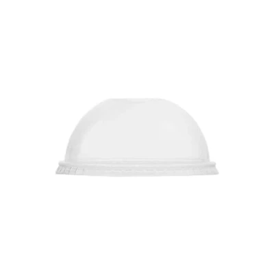 Image of Vegware C96D OH dome lid, straw hole (fits standard cups), 96 mm (Pack of 1000)