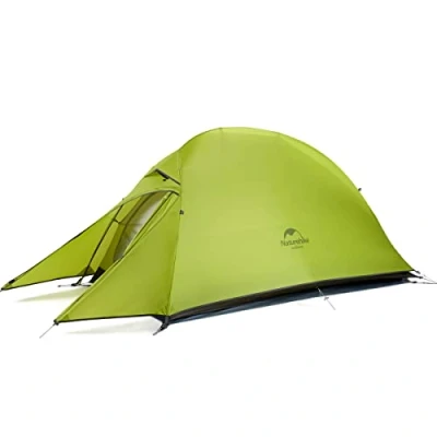 Image of Naturehike Cloud up 1 Person Backpacking Tent Lightweight Camping Hiking Dome for Man Forest Green
