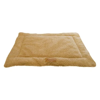 Image of Ellie Bo Medium Beige Sherpa Fleece Mat for 30 inch Dog Cage