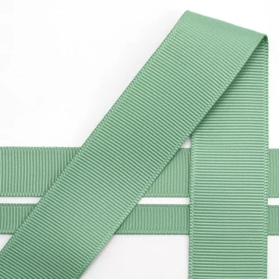 Image of Italian Options Grosgrain Ribbon, 16mm x 10 Metre Roll, Sage Green