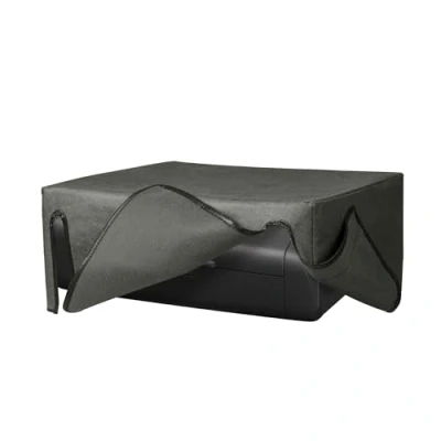 Image of kwmobile Dust Cover Compatible with Canon PIXMA TR150 Printer Case Fabric Protector Dark Grey