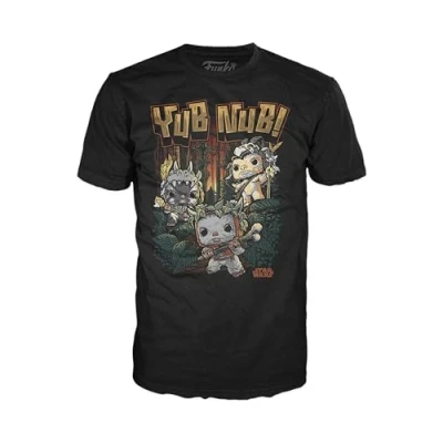 Image of Funko Boxed Tee: Star Wars Ewok S T Shirt Clothes Gift Idea Short Sleeve Top for Adults Unisex Men and Women Official Merchandise Movies Fans