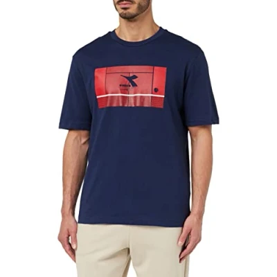 Image of Diadora Men&#039;s SS Match Point T Shirt, Classic Navy, S