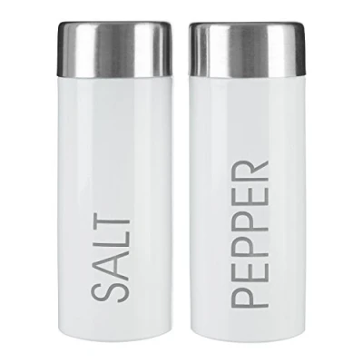 Image of Premier Housewares Liberty Salt and Pepper Set White