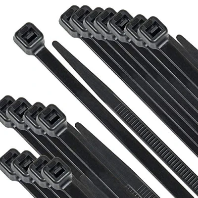 Image of 250 Pack of Black Cable Ties, 300mm x 4.8mm, 12&quot; Tie Wraps Self Locking, Heavy Duty Nylon Zip Ties for Home Office Garage and Workshop