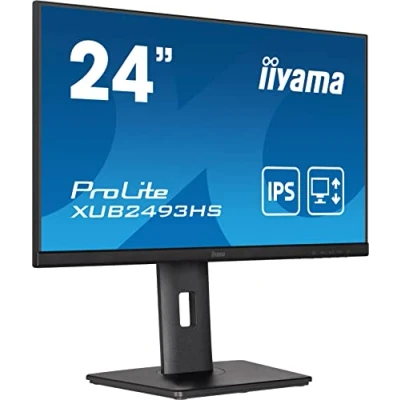Image of iiyama XUB2493HS B5 24 Inch IPS LCD with Slim Bezel, 4ms, Full HD 1920x1080,1x HDMI,1 x DisplayPort, 2 2W Speakers, 150 mm HA Stand