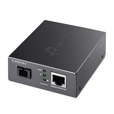 Image of TP Link Gigabit WDM Media Converter, Auto negotiation, Extends fiber distance up to 2 km, Plug and play (TL FC311B 2)