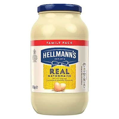 Image of Hellmann&#039;s Real Mayonnaise with 100% free range eggs and sustainably sourced oils for fries, burgers salads 800 g