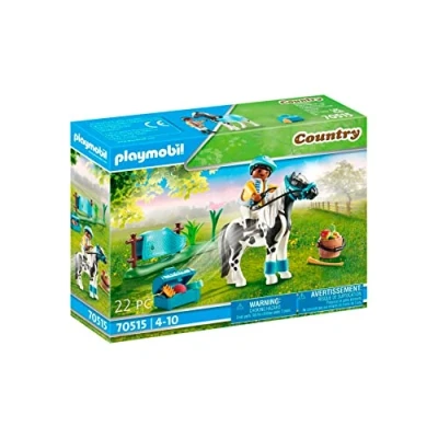 Image of Playmobil 70515 Country Pony Farm Collectible Lewitzer Pony, Fun Imaginative Role Play, PlaySets Suitable for Children Ages 4+