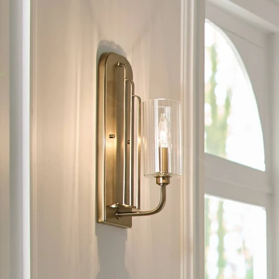 Image of Kichler Kimrose Wall Lamp Brushed Natural Brass