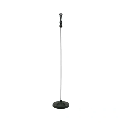 Image of Black Metal Candlestick Floor Lamp Base Free Standing Living Room Light