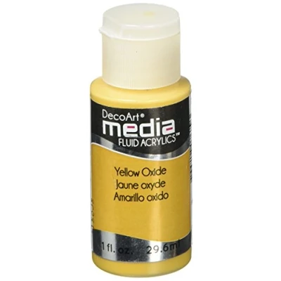 Image of Deco Art Media Paint, Acrylic, Yellow Oxide, 3 x 7.5 cm