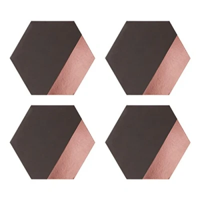 Image of Premier Housewares 1203658 Placemats, Cardboard, PU Polyurethane, Grey, 1 x 30 26 cm