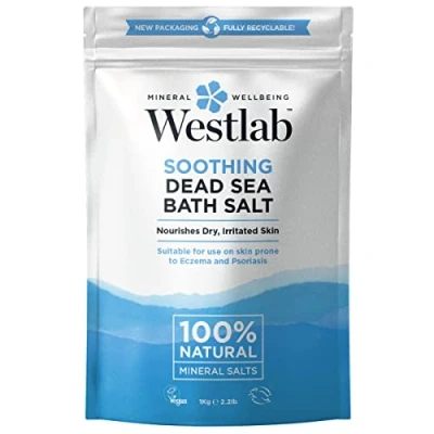 Image of Westlab Pure Mineral Bathing Dead Sea Salt, 1kg (Packaging May Vary)