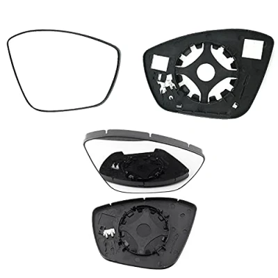 Image of Fits Peugeot 2008 2013 to 2018 Heated Base Convex Mirror RIGHT HAND ( UK Driver Side )