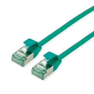 Image of ROLINE DataCenter RM U/FTP Patch Cable Cat.6A (Class EA) Slim Green 3 m