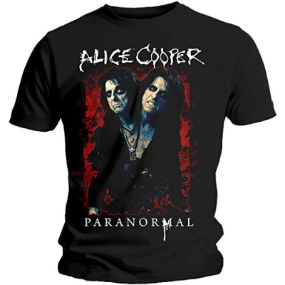 Image of Alice Cooper Paranormal Splatter Official Tee T Shirt Mens Unisex (Medium) Black