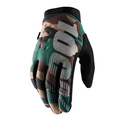 Image of 100% Men BRISKER Glove Gloves Camo/Black, LG