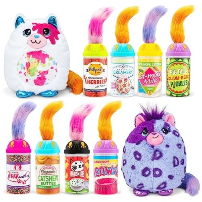 Image of Misfittens Surprise Cat Plush Wave 3 Cuddly Soft Toy for Girls and Boys, Toddler Toys, Gift Kids, Suitable Kids Aged 4+ Basic Fun, 03939, Willekeurig Geleverd