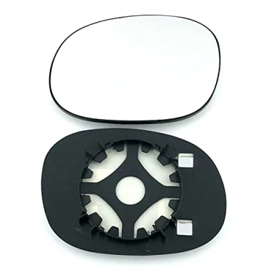 Image of Clip on Heated Base Convex Wing Mirror Glass fits Peugeot 1007 2005 to 2008 Left Passenger Side