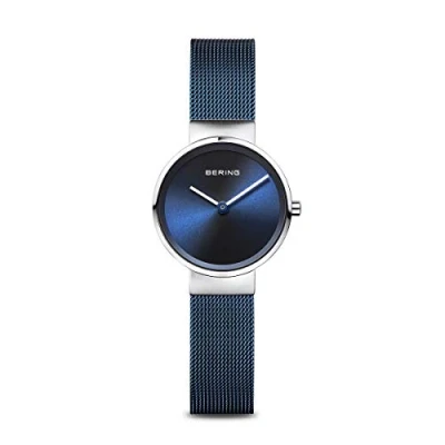Image of BERING Women Analog Quartz Classic Collection Watch with stainless steel Strap and Sapphire Crystal 14526 307, Silver, 26 mm