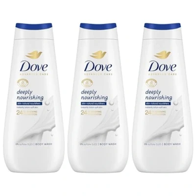Image of Dove Advanced Care Sulphate Free Body Wash for Women Made with Skin Natural Nourishers and Micromoisture Provides 24 Hours Renewing Lotion Soft Softer Skin, 400ml Pack of 3