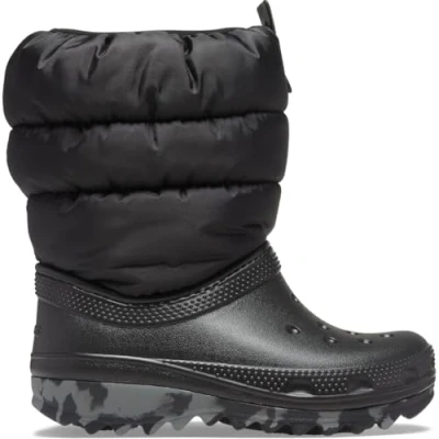 Image of Crocs Classic Neo Puff Boot T Fashion, Black, 5 UK Child