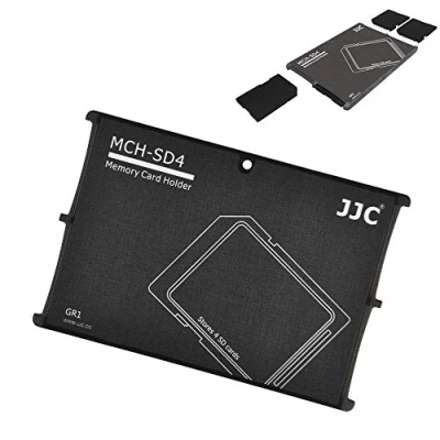 Image of JJC SD Card Case Lightweight Portable Holder Storage for 4 Cards