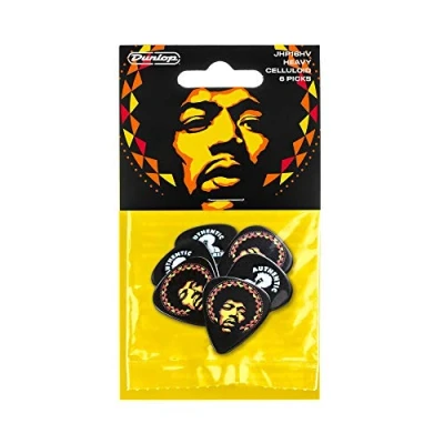 Image of DUNLOP JIMI HENDRIX AURA MANDALA PLAYER PACK 6 PICKS
