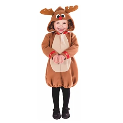 Image of Fun Shack Toddler Reindeer Costume, Girls Boys Rudolph Costume Kids, Child 3 4 Years