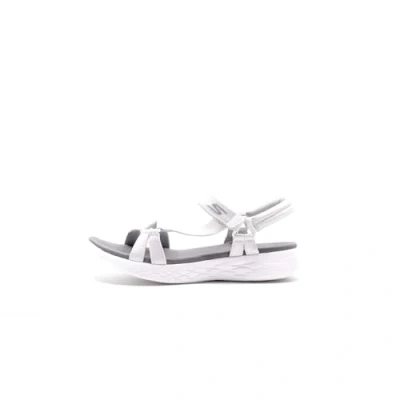 Image of Skechers Women&#039;s On The Go 600 Brilliancy Sport Sandal, White/Grey, 6 UK