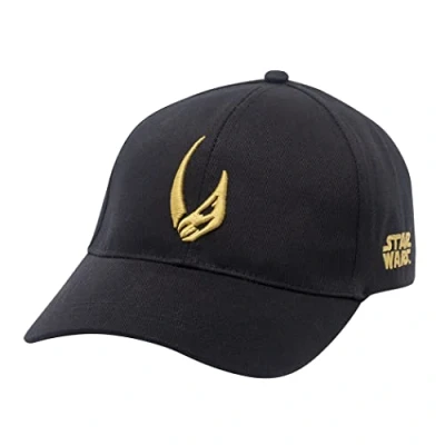 Image of Star Wars The Mandalorian Mudhorn Sigil Embroidered Snapback Hat Black, One size