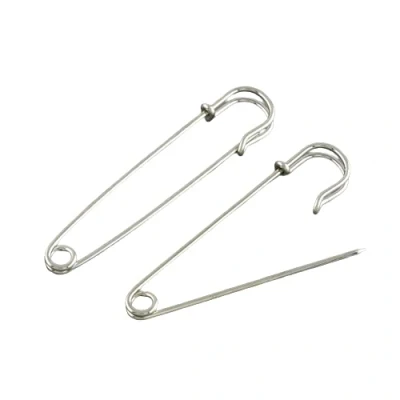 Image of Pack of 10 Iron 60mm Kilt Pins Antique Silver