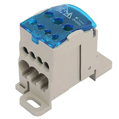 Image of Din Rail Terminal Block Distribution Box Electric Wire Connector Universal Power Junction