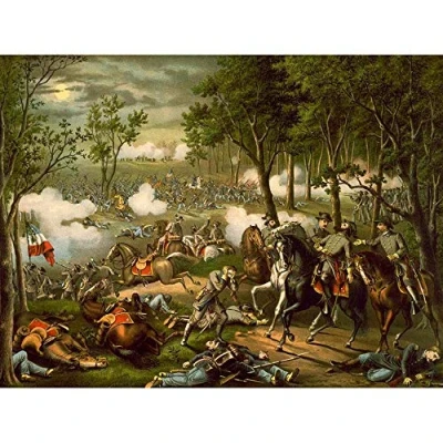 Image of Wee Blue Coo War American Civil Battle Chancellorsville USA Hooker Art Print Poster Wall Decor 12X16 Inch