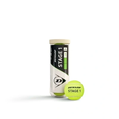Image of Dunlop Stage 1 Green Mini Tennis Balls Tube of 3