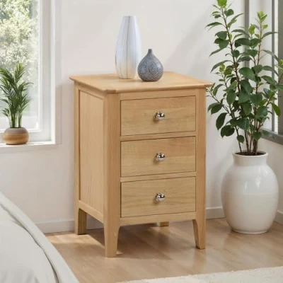 Image of Julian Bowen Cotswold 3 Drawer Bedside