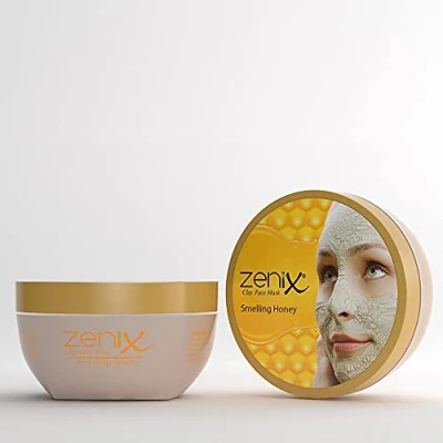 Image of Zenix Honey Face Mask 350 g Natural Cosmetics Anti Pimples, Blackhead and Acne Ageing Care for Dry Blemished Skin Cleaning Body