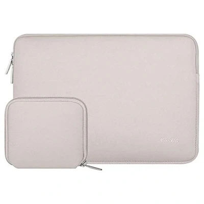 Image of MOSISO Laptop Sleeve Compatible with MacBook Air/Pro, 13 13.3 inch Notebook, Pro 14 M4 M3 M2 M1 Chip Max 2024 2021, Neoprene Bag Cover Small Case, Rock Gray