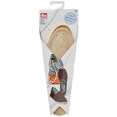 Image of Prym Espadrille Soles, Jute, Beige, One Size