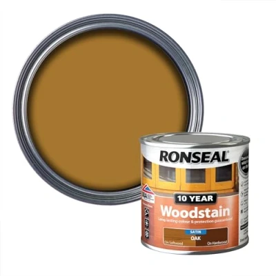 Image of Ronseal 10 Year Woodstain Oak 250ml