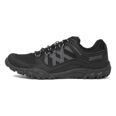 Image of Regatta Mens Edgepoint III Outdoor Walking Trainers, Waterproof &amp; Breathable with Hardwearing Threads Foam Insock Perfect for Hiking Mountaineering Black