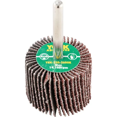 Image of York 40 X 30MM Flap Wheels Aluminium Oxide 6.0MM Shaft P40