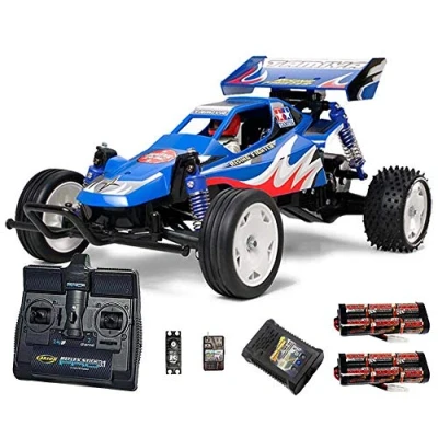 Image of Jadlam TAMIYA RC 58416 Rising Fighter Buggy 1:10 Premium Stick Radio Bundle