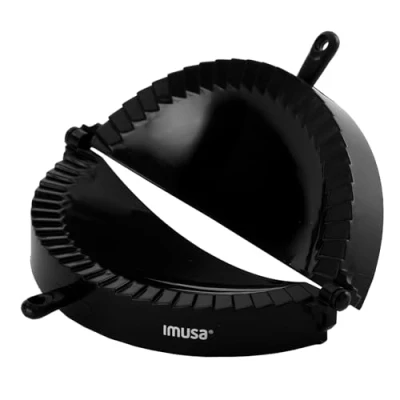 Image of Imusa USA IMU 71006W Jumbo Easy to Use Plastic Empanada Mold, Black