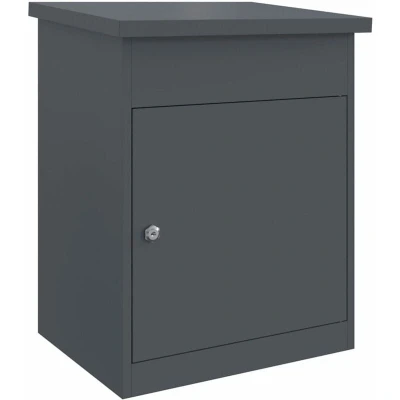 Image of vidaXL Parcel Drop Box Anthracite 44 x 35 59 cm Steel