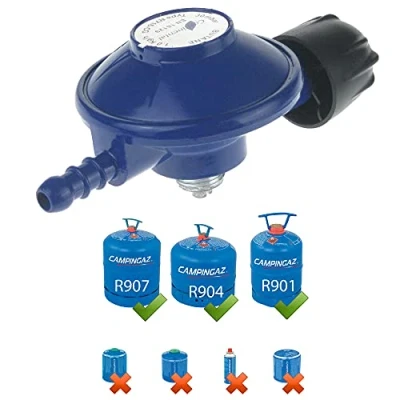 Image of CPUK Camping Gaz R716CG 30mb Butane Gas Bottle Regulator Fits 907 904 Screw On Type Cylinders R716